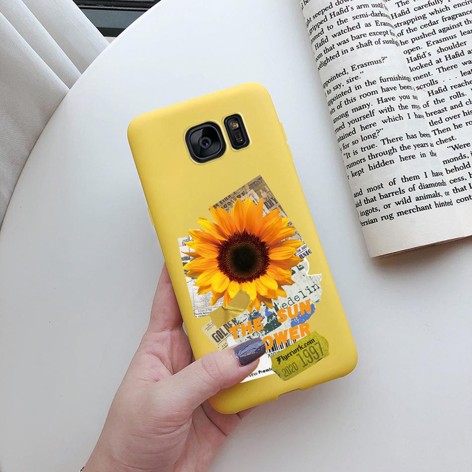 Cute Cat Cactus Silicone Case For Samsung Galaxy S6 Edge S7 Edge Cover Soft Slim Funda For Samsung S6 S7 Edge S6edge S7edge Case