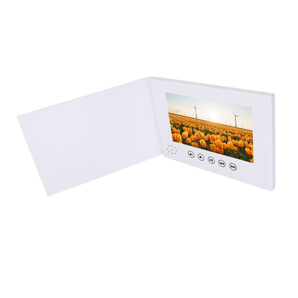 7 Inch Video Greeting Card Electronic Video Brochure LCD Screen Digital Brochure for Xmas Anniversary Special Occasions