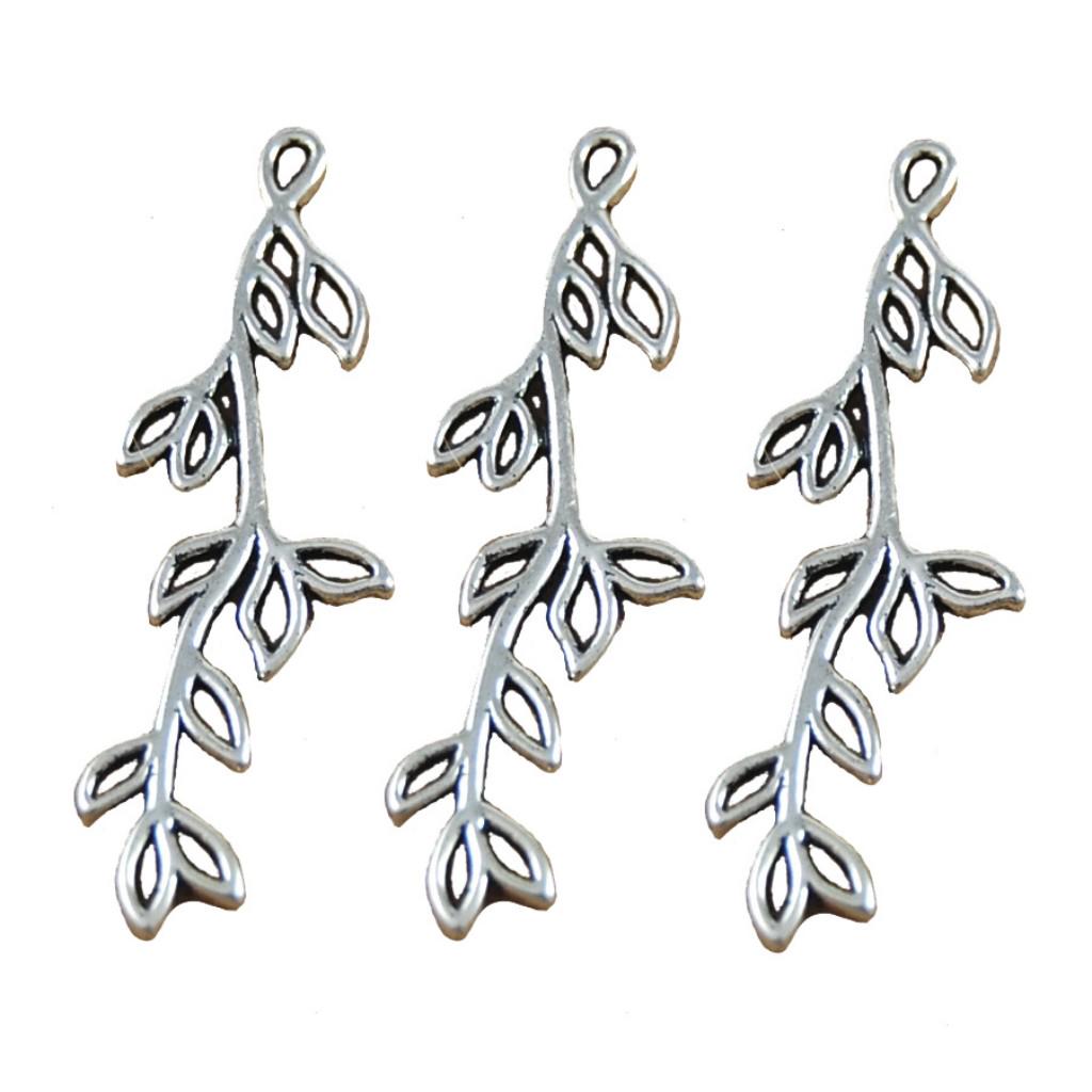 20Pcs Unique Hollow Tree Leaf Charm Pendant Link Connector DIY Making Gift