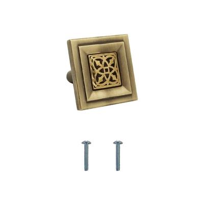 Antique Brass Cabinet Knob/Wardrobe Door Knobs/Cupboard Drawer Pull Handle/Kitchen Drawer Knob (Knob_Antique, 1 Pcs)