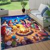 1pc Princess Pattern Area Rug Soft Flannel Floor Mat for Living Room,Office,Bedroom and Carpet
