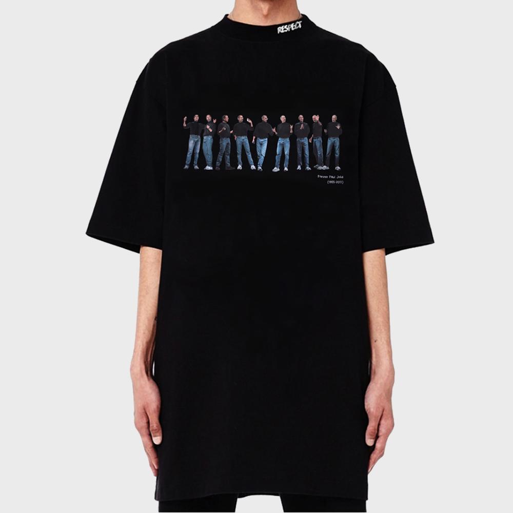 Respect Steven Tee Black L