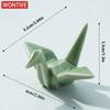 Ceramic Paper Crane Chopstick Rest Chopsticks Forks Spoon Holder Dinner Spoon Stand Home Decoration Ornament Housewarming Gift