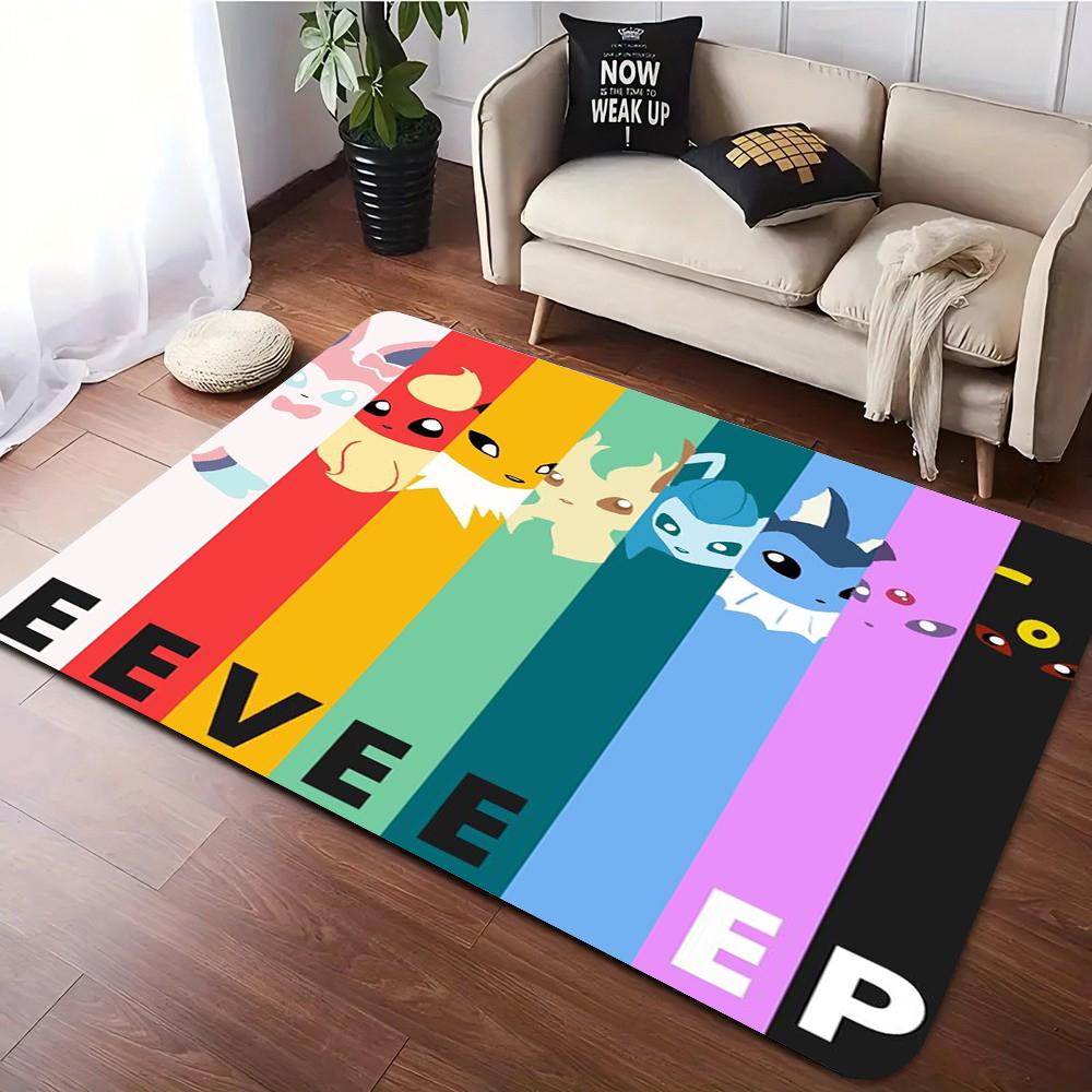Pokémon Ranger Carpet for Living Room Sofa Rug Kid Play Mat Bedroom Bedside Soft Rug Man's Cave Hallway Nonslip Floor Mat