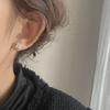 Lucky Four-Leaf Clover Gold-Plated Zircon Stud Earrings: Elegant 925 Sterling Silver, Luxurious and Exquisite Design