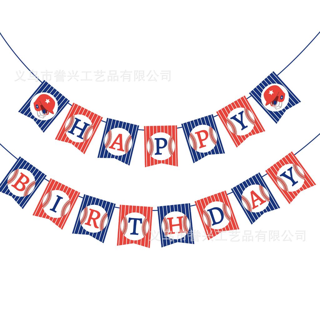 Spot Sport Themenparty Flagge Tennis Baseball Golf Dekoration Flagge Party Dekoration Banner