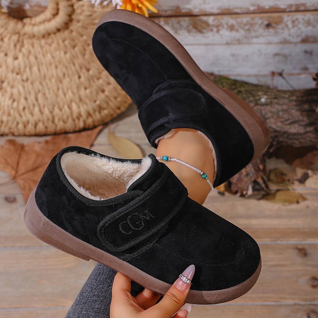Damenstiefel Warm Weich und Bequem Winter Dicke Sohle, Rund Zehenschuhe