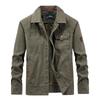 Men's Loose Plus-Size Lapel Jacket for Spring and Autumn - Casual Outdoor Workwear Coat