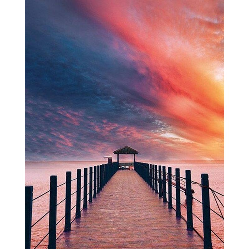 

Diy 5d Алмазная картина Пейзаж Мозаика Наборы Пейзаж Алмазная мозаика Мультфильм Искусство Домашнее украшение Full Round 20x25CM