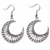 Filigree Teardrop Dangle Earrings Vintage Boho Leaf Drop Earrings For Women Ethnic Retro Jewelry