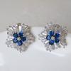 Recommended, Sweet And Cool Wind Snowflake Zircon Stud Earrings For Women, Christmas Creative Earrings And Earrings Gift