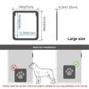 Pet Dog Door Lockable Self-Closing Function Sturdy Screen Door for Dog Cat Easy Safe Freely Enter House