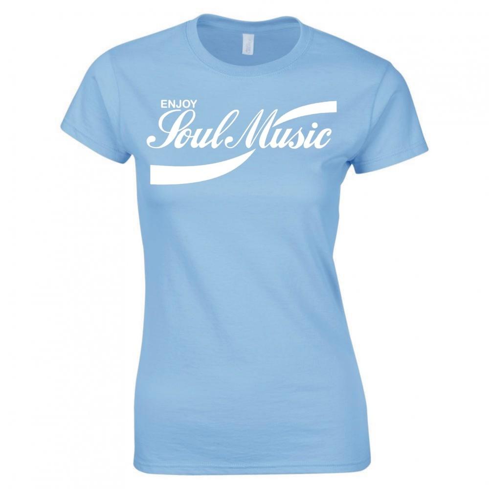 Enjoy Soul Music Ladies Skinny Fit TShirt S