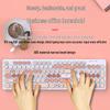 Silent Wired Chocolate Punk Keyboard - USB for Home, Office, Gaming, and Typing