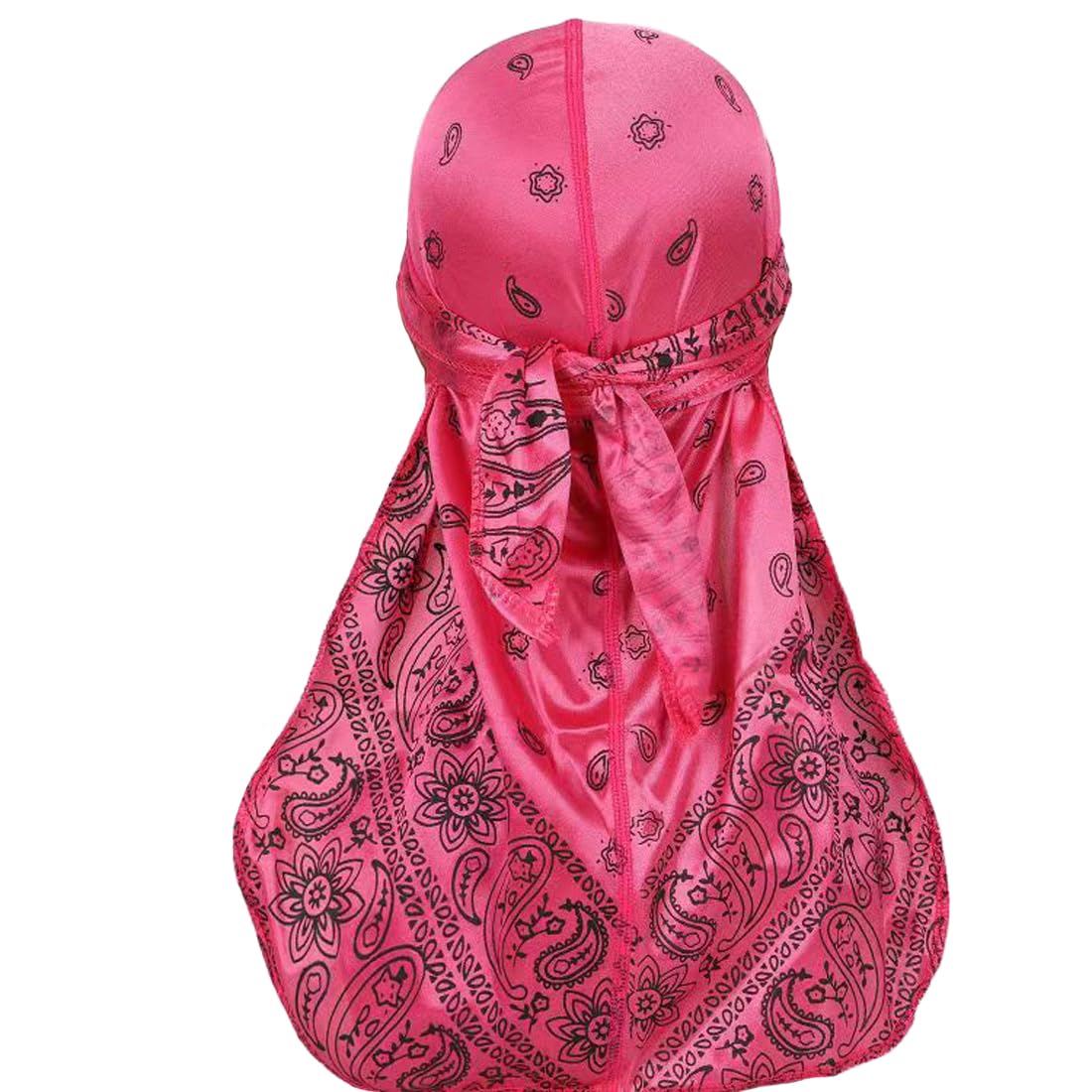 

Trifong Durag Paisley Pink Shiny Fabric Pirate Bandana Hip Hop Dance Wave Cap Dewrag Hiphop Costume Dance Costume Rapper Breakdance Dancer Bandana