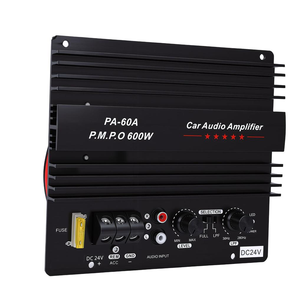 Car Sound Amplifier Board 600W High Power Subwoofer Amp Board Aluminium Alloy Lossless Subwoofer Bass Module