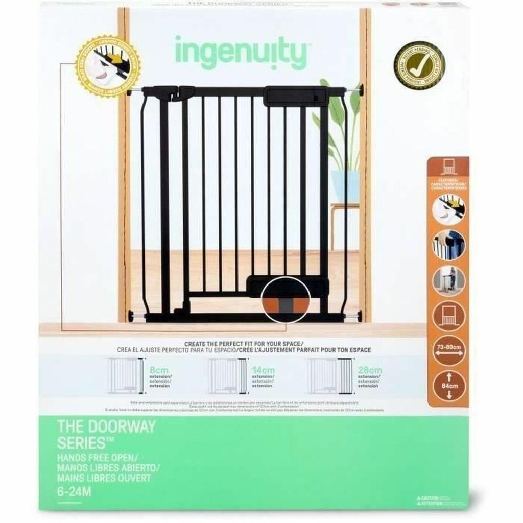 Safety barrier Ingenuity Black 73-80 cm