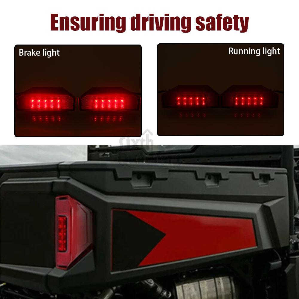 Car Accessories 12V LED Rear Tail Light 1 Pair ABS Red/Smoke For Patriot Boost RMK Khaos 155 Limited Edition 325 2026 #2412774