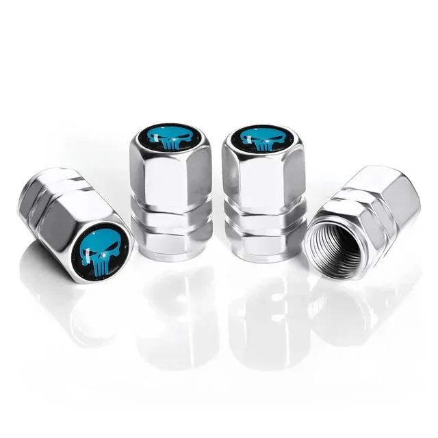 4Pcs Tire Valve Stem Caps, Universal Car Wheel Air Valve Dust Proof Covers for Cars, Trucks, SUVs, Bikes and Motorcycles Amagi