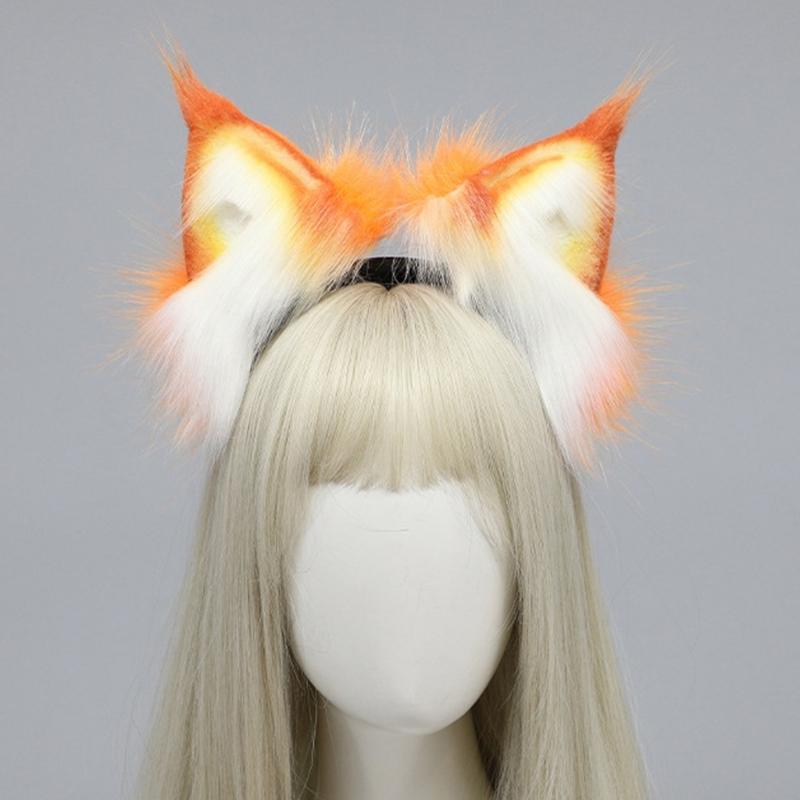 Plüsch Katzenohr Haarspange Rollenspiel Stirnband Kostüm Haarband Halloween Kopfschmuck