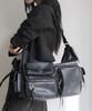 Iugamakaras Multi Pocket Leather Bag (Black)