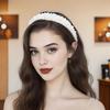 White Imitation Pearl Headband for Parties, Banquets, and Daily Wear, Women's Hair Accessory