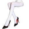 Women's Shiny High-Waisted Silk Tights - Transparent, Skinny Horse Oil Stockings