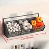 1PC with 2 Patches, Multi-function Kitchen Storage Rack, Punch-free Hanging Storage Rack, Wall Drain Basket Storage Rack