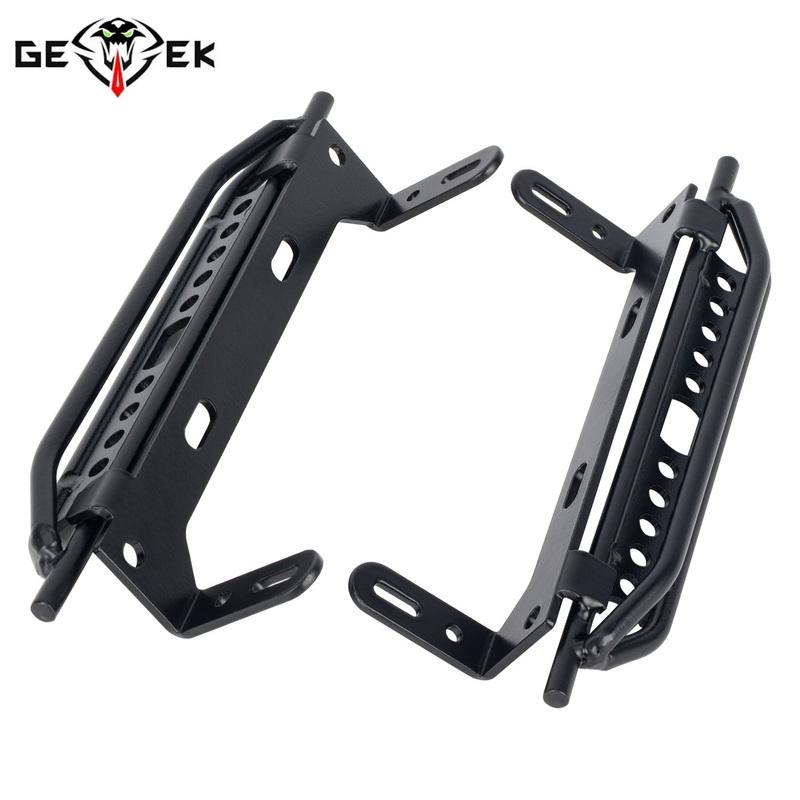 1Pair Metal Side Pedal TRX-4 Side Guard Plate Foot Pedal for 1/10 RC Crawler Car TRX4 Defender Bronco Upgrade Parts