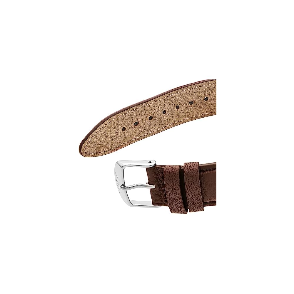 Timex Easy Reader Cream Dial Brass Mineral Glass Quartz 43MM Men's Watch Brown