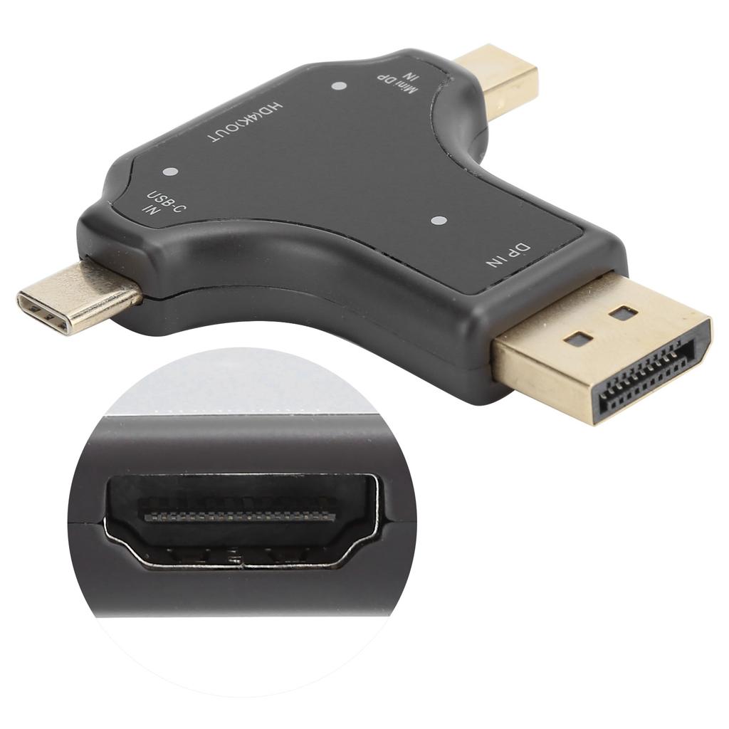 3 In 1 MultiFunction Adapter HD DP Mini DP To HDMI Converter for Laptop Accessories D63A