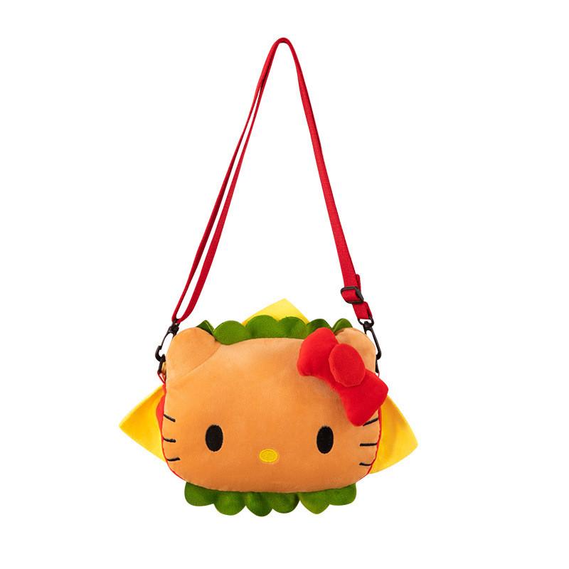 Hamburger Pochacco Plush Toy With Large Capacity Shoulder Bag For Girls And Teens