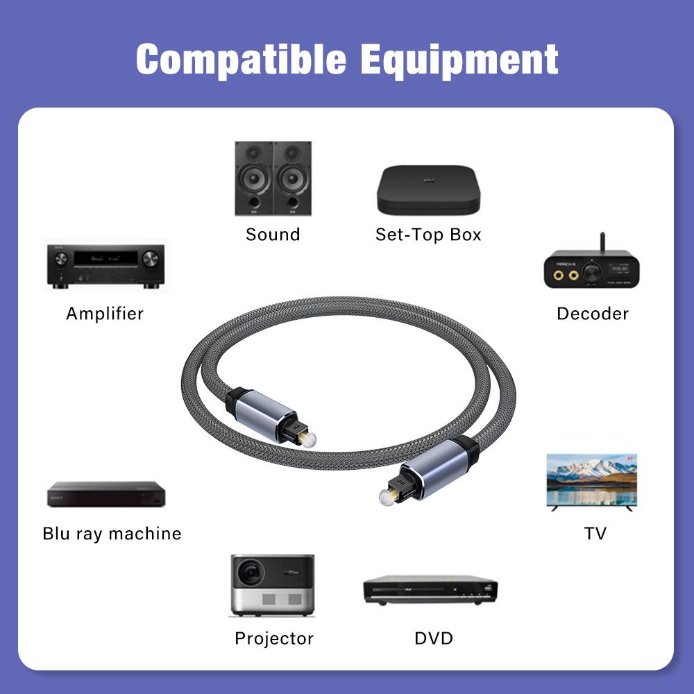 Optical Fiber Cable Toslink SPDIF Coaxial Adapter For Soundbar Amplifier Blu-ray Xbox 360 PS4 TV HiFi Stereo Audio Cord 1m 2m 3mGood product