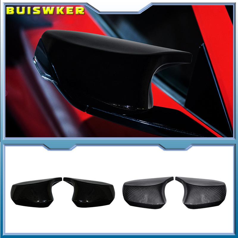 Rearview Side Mirror Trim Cover Cap Fit For Chevrolet Corvette C8 -2024 External Car Accessories Glossy Black Carbon pattern