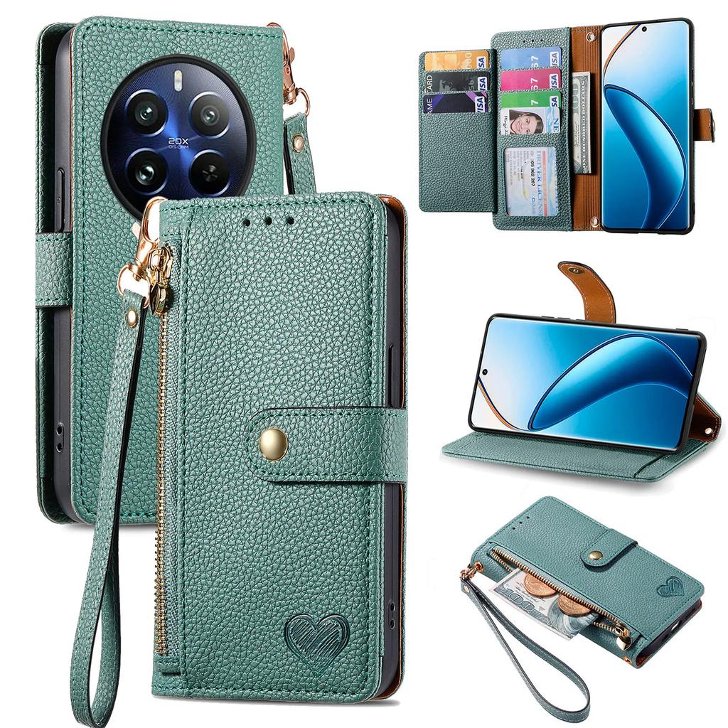 Pouzdro na telefon s popruhem na zápěstí a držákem na karty pro Xiaomi Redmi Note 14 13 12 K70 K70E K60 Pro Ultra 13T 12C Lite POCO M6 C65 X5