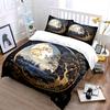 "Moonlit Forest Artistic Home Decor" Bedding Set with 1 Duvet Cover 2 Pillowcases Single Double King Queen, Gift