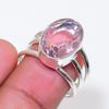Natural Pink Kunzite Gemstone 925 Sterling Silver Jewelry Ring Size 6.5 AR-18521