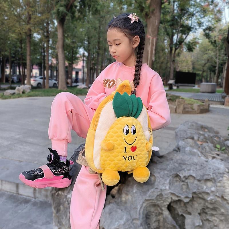 Pineapple Backpack Turtle Schoolbag Children Cartoon Stuffed Plush Toys