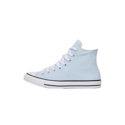 Pantofi de skateboard All Star confortabili, cu talpă subțire, absorbante la șocuri, rezistenți la uzură, tip high-top, pentru bărbați și femei, în culoarea albastru deschis