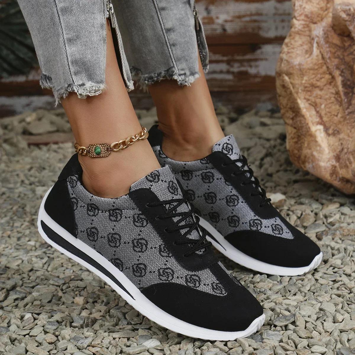 

Spring and Summer Women Designer Mouth Breathable Cross Strap Sneakers Flat Comfortable Casual Walking Sneakers De Mujer 35