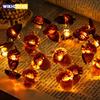30 LEDs Acorn String Lights Thanksgiving Decorations 9.8ft Fall Lights Forest Decor Fairy Decorative Lights Battery Powered for