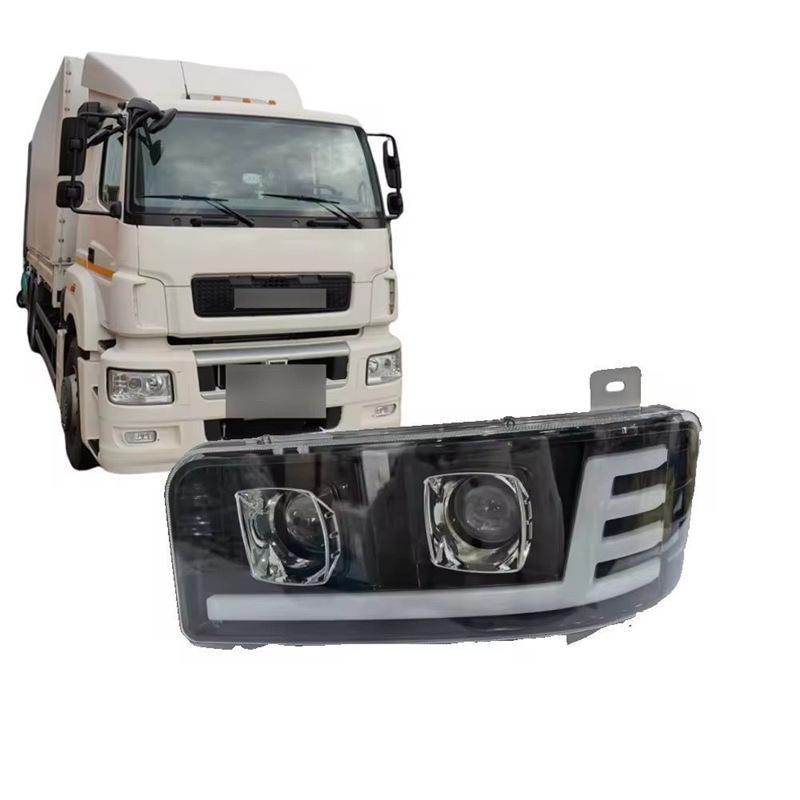 KAMAZ/MAZ Dual-Lens LED Headlights with Electronic Turn Signals