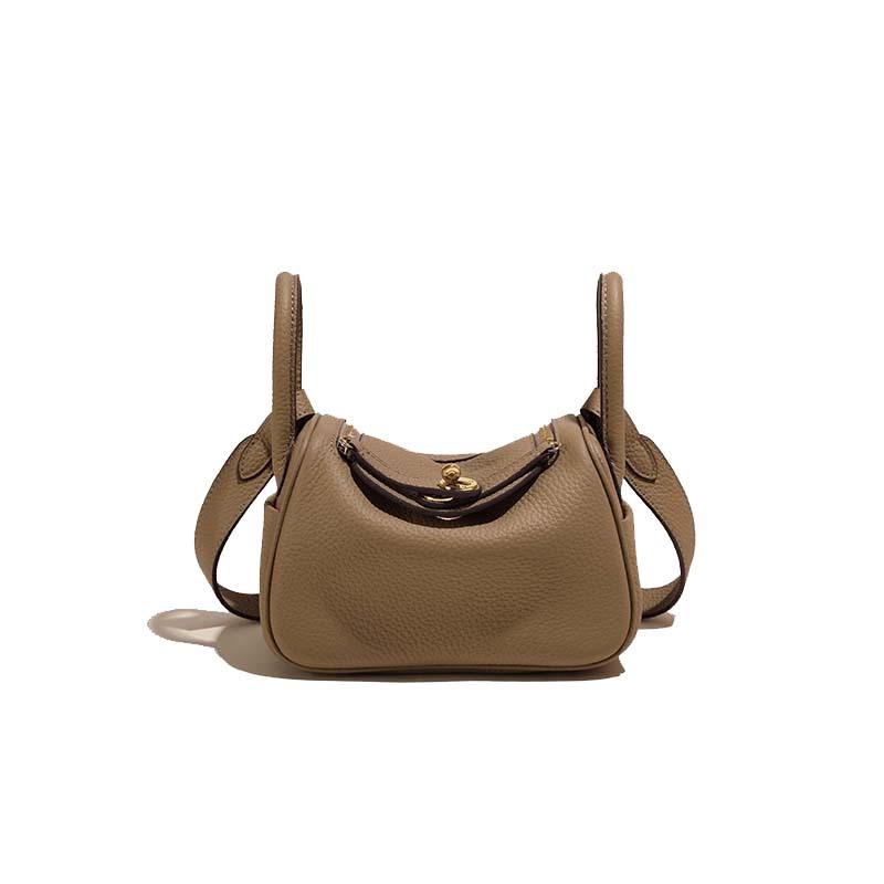 2025 Togo Leather Lindy Shoulder & Crossbody Bag: High-End Genuine Cowhide Women's Handbag