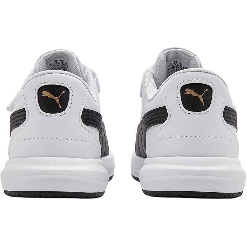 PUMA Evolve Court V Abrasion Resistant Low top Kids' Skateboarding Shoes White Black Kids' 404315-01