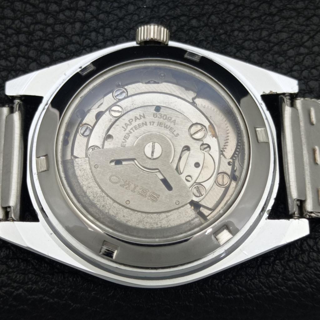 JAPAN VINTAGE REFURBISHED SEIKO 5 AUTOMATIC 6309A MENS YELLOW WATCH A440725-4 Sk-a440725