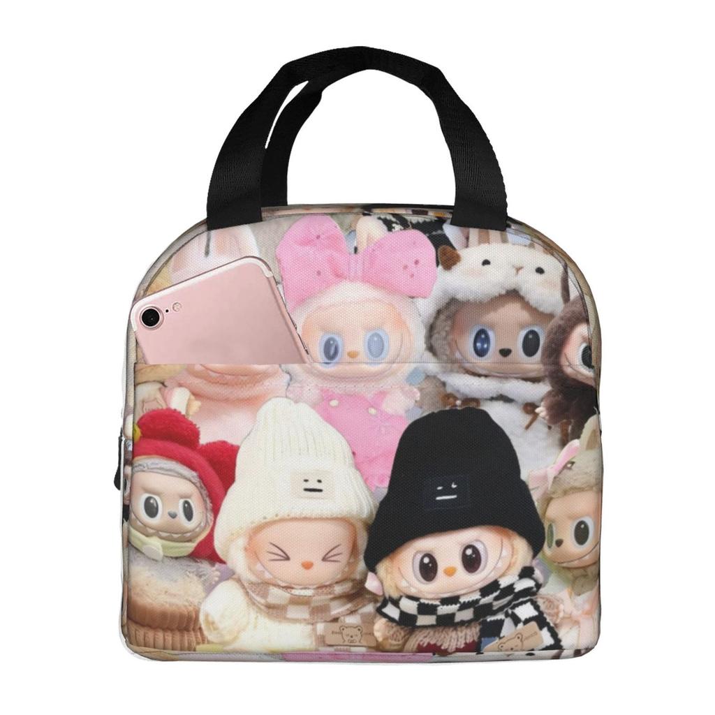 Lunch Bag Children'S Fully Printed Picnic Bag Cartoon Animation Portable Thermal Insulation Bag Convenient Lunch Box Bag