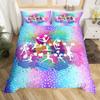 Gothic Starry Sky Kitten Three-Piece Quilt Cover 3D Digital Printing Bedding Set Bed Cover
