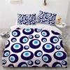Conjunto de Capa de Edredom Mandala Mão de Hamsá com Olho Interior Olhos do Mal Arte Oriental Estampa Conjunto de Roupa de Cama Gêmeo Adolescentes King Poliéster Capa de Edredom