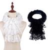 Elegant Ruff Jabot Collar Multilayer Lace Collar for Masquerades Parties Cosplay Event Collar Costume Neckpiece All Age