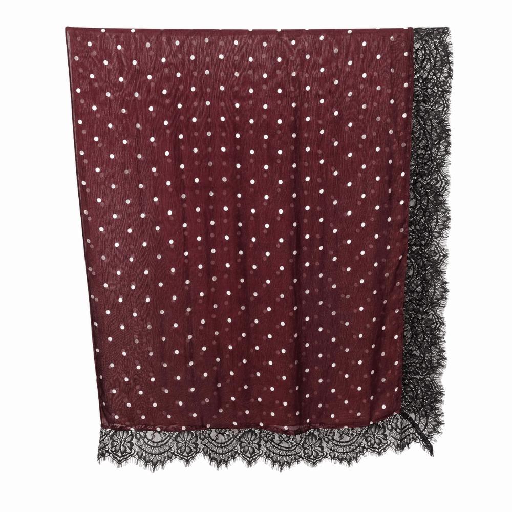 Modal Muslim Hijab Scarf Polka Dot Print Long Turban Scarf Elegant Turban Head Scarf Women Ramadan